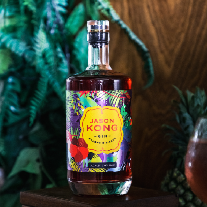 Jason Kong - Hibiscus Gin 700ml（Alc 41.3%）