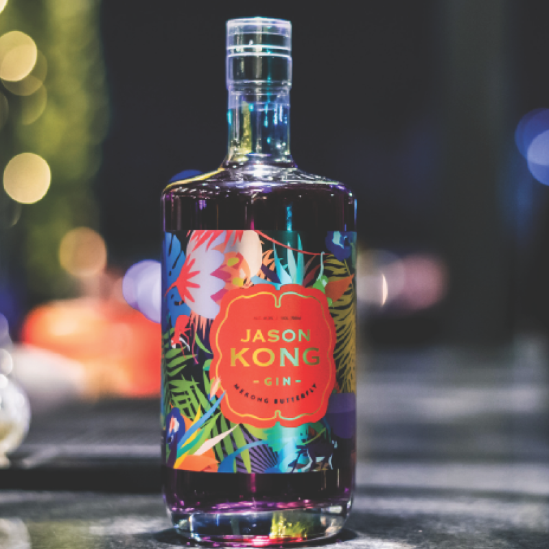Jason Kong Butterfly Pea Gin 700ml（Alc 41.3%）