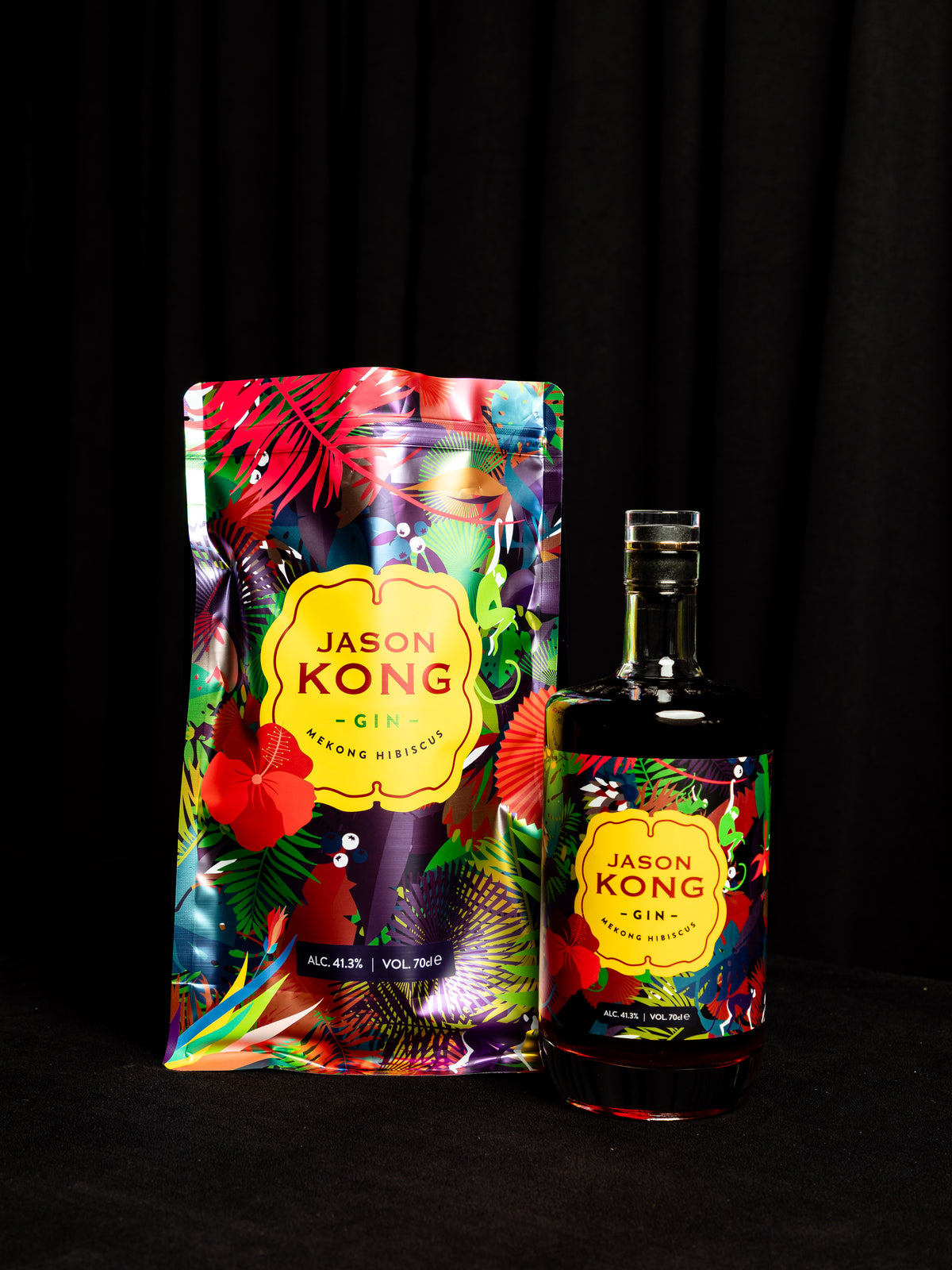 Jason Kong - Hibiscus Gin 700ml（Alc 41.3%）
